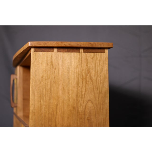 Cherry and Spalted Maple Contemporary Sideboard/Credenza For Sale - Image 4 of 13