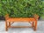 Brown Vintage 54” Split Bamboo Hall Bench With Woven Cane Ends For Sale - Image 8 of 12