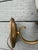 American Vintage Brass Sconces With Vintage Gillinder Shade - a Pair For Sale - Image 3 of 6