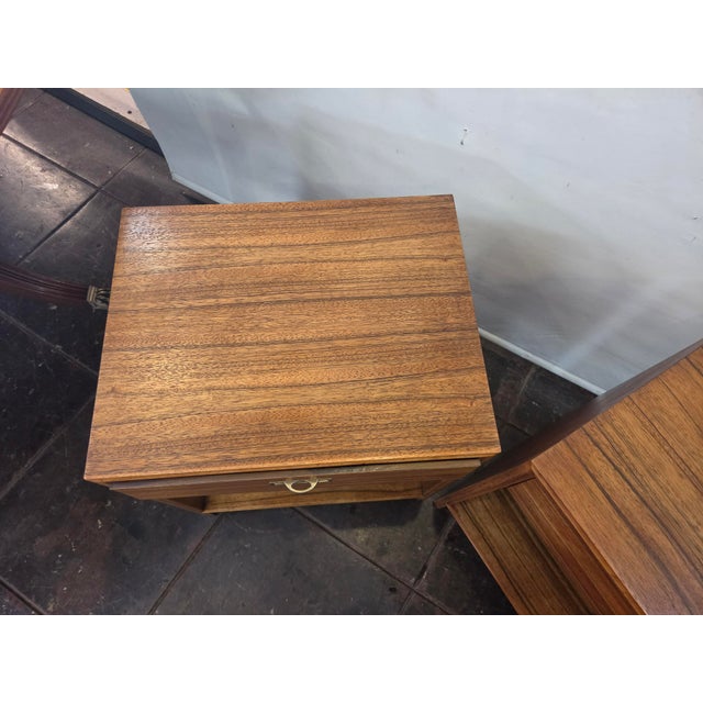 1960s Mid Century Modern Pair Nightstands Drexel "Composite" Line 1960 Barney Flagg Designer For Sale - Image 5 of 9
