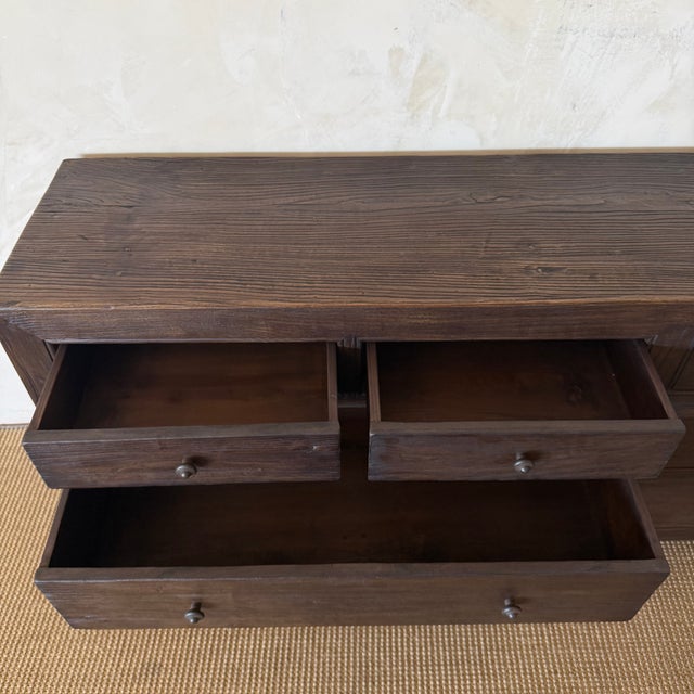 2020s Ollie II Reclaimed Elm 8 Drawer Dresser - Dark Walnut For Sale - Image 5 of 12
