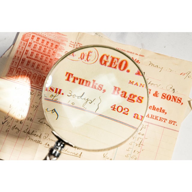 1900 - 1909 Amazing Antique Sterling Silver Repoussé Parasol Handle Floral Magnifying Glass Ornate Library Desk Home Decor For Sale - Image 5 of 12