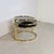 Metal Vintage Hollywood Regency Swivel Cascade Coffee Table with Black Glass, Germany, 1970s For Sale - Image 7 of 12