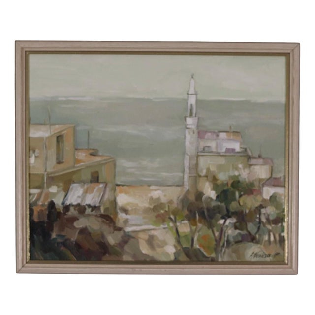 A. Vasilesck, By the Sea, 1990, Oil on Canvas, Framed For Sale
