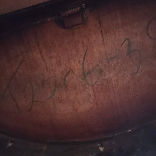 Federal Style Mahogany Drum Table With Leather Top For Sale In Baltimore - Image 6 of 11