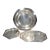 Vintage French Silver-Plated Serving Platters, Assembled Set of 3 For Sale