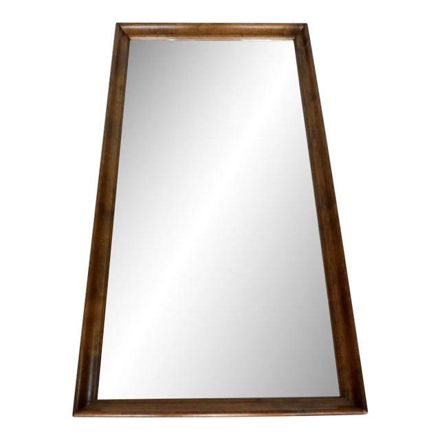 1960’s Mid-Century Modern Mahogany Framed Wall Mirror For Sale