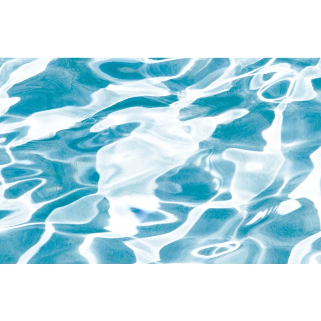 Not Yet Made - Made To Order Horizontal Miami Pool Photography in Tropical Pale Blue For Sale - Image 5 of 9