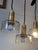 Metal Visual Comfort Iris Quatro Linear Pendant in Hand Rubbed Antique Brass With Clear Glass For Sale - Image 7 of 12