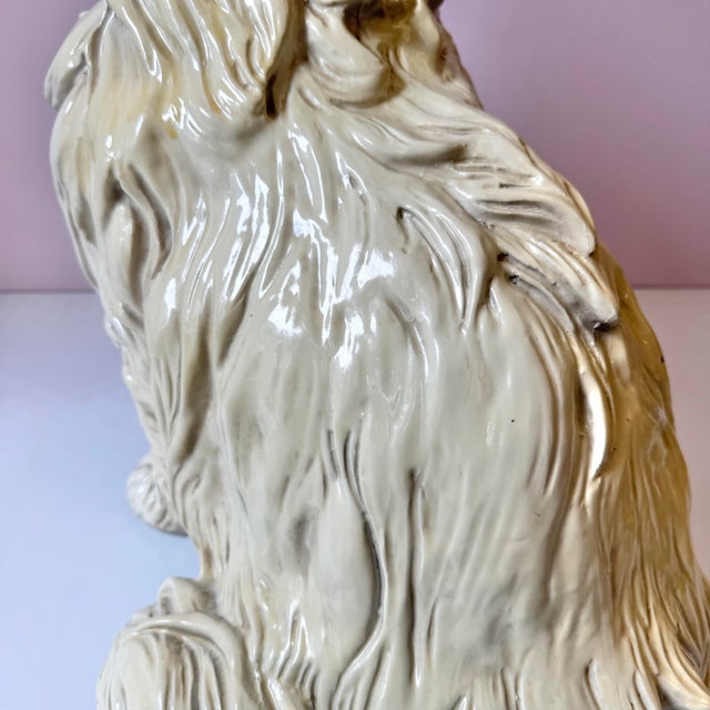 Plastic Vintage Mid-Century Extra Large 1960’s Persian Cat Statue For Sale - Image 7 of 12