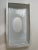 White Vintage German Hand-Painted Porcelain Tissue Box Cover With Floral Decoration & Gold Trim For Sale - Image 8 of 11