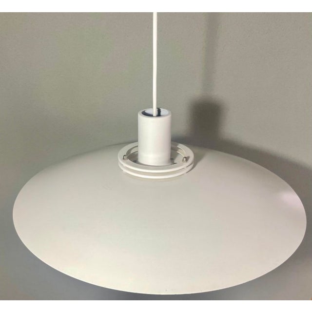 Danish White Multi-Layered Pendant Light from Form-Light, Denmark, 1980s For Sale - Image 4 of 5
