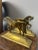 A handsome pair of antique English brass horse figures, designed to serve beautifully as either doorstops or bookends....