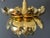 Metal Feldman 1970s Small Brass Lotus Light Fixture For Sale - Image 7 of 10