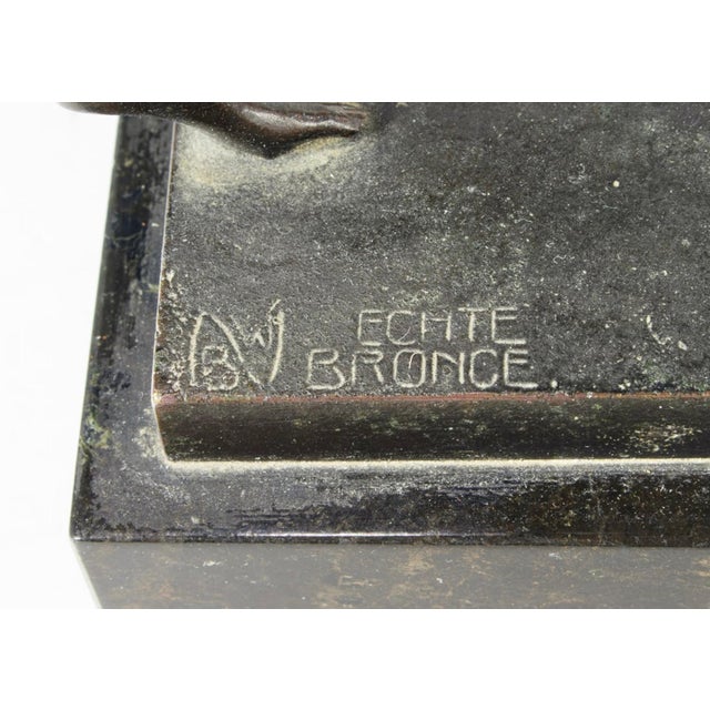 Black German Foundry NeoClassical Grand Tour Bronze of the Neapolitan Dancing Faun For Sale - Image 8 of 12