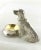 Figurative 2000s Metal Retriever Dog With Dish Gilded Open Salt For Sale - Image 3 of 8