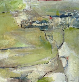 Original Abstract Landscape Titled Homeward