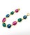 Bochic "Rough Cut" Natural Emeralds, Sapphires & Rubies Set In 18K Gold & Silver For Sale - Image 4 of 18