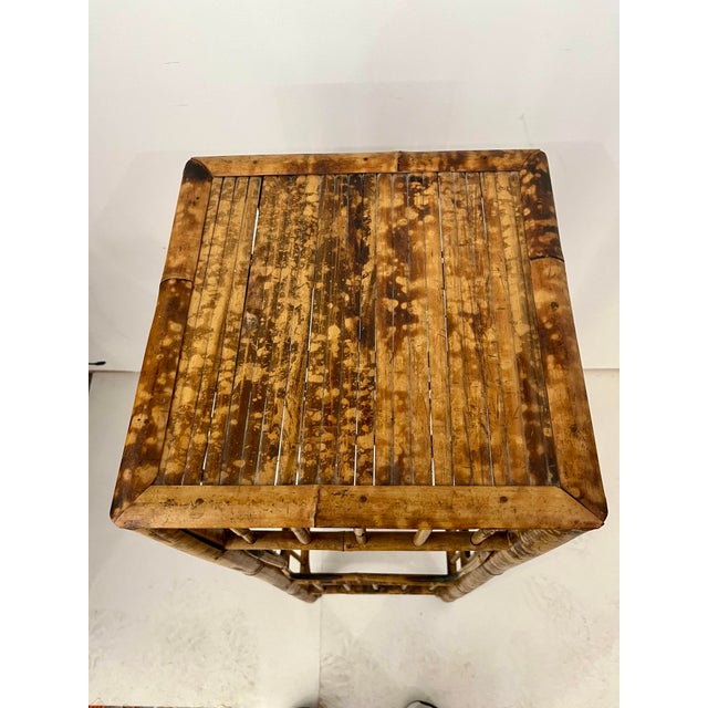 Mid 20th Century Vintage Bamboo Display Stand / Plant Stand For Sale - Image 5 of 9