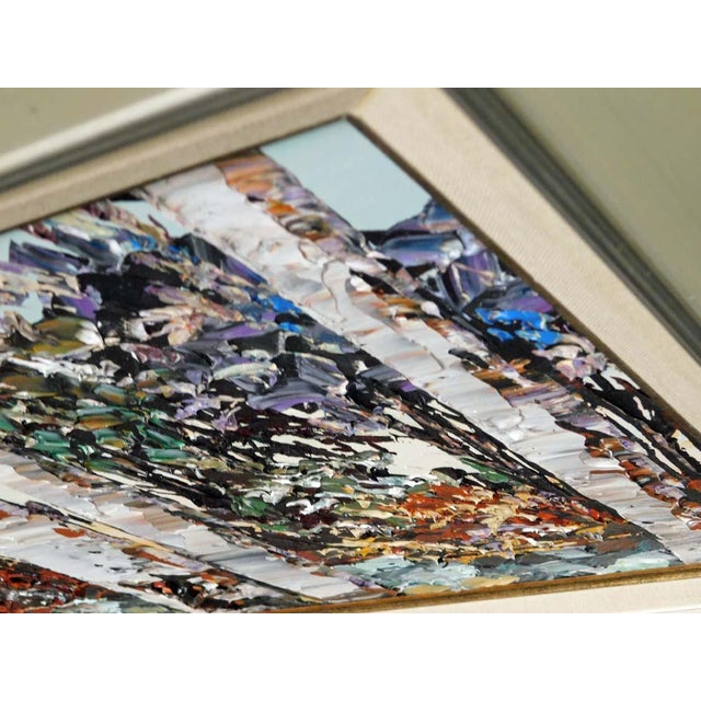Impressionist Share Maya Eventov "Dawn's Glow I" Original Oil on Canvas Custom Framed Hand Signed For Sale - Image 3 of 7