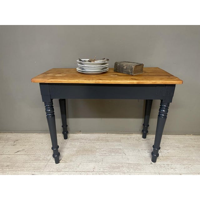 Antique Black Fir Table, 1890s For Sale - Image 5 of 18