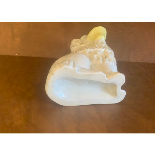 Staffordshire Large Vintage Staffordshire Basket Dog Figurine For Sale - Image 4 of 5
