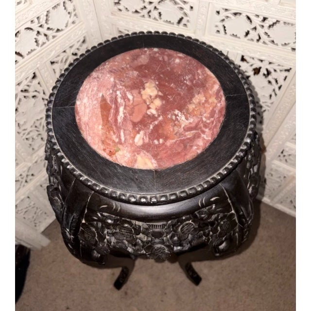 Wood Antique Chinese Jardiniere Plant Stand For Sale - Image 7 of 10