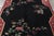 Art Deco Vintage Chinese Art Deco Rug in Red and Black With Floral Patterns - Rug & Kilim For Sale - Image 3 of 9