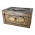 19th Century Chinese Export Chinoiserie Black Lacquer Tea Caddy Box For Sale