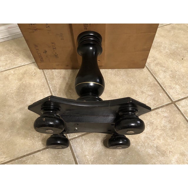 Wood Vintage Ethan Allen Hitchcock Square Pedestal End Table For Sale - Image 7 of 8
