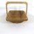 Vintage Oak Wood Collapsible Basket Bowl For Sale - Image 6 of 9