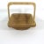 Vintage Wood Collapsible Basket Bowl For Sale - Image 6 of 9