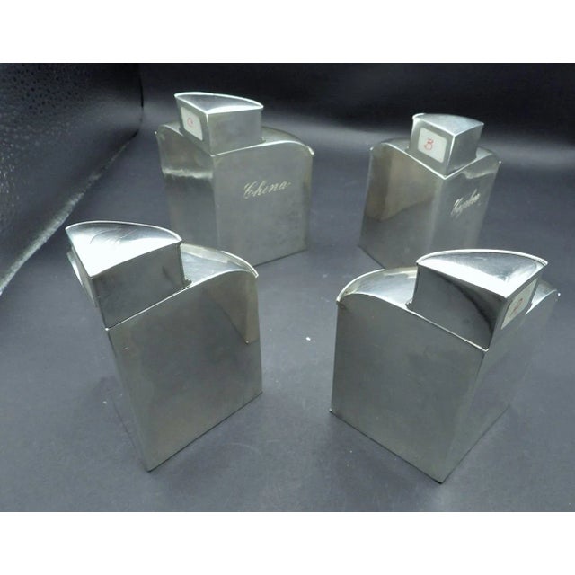 William Hunt Diederich 1920s Antique Hunt Diederich Silver Trompe l'Oeil Tea Caddy- 5 Piece Box For Sale - Image 4 of 13