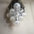 Pendant Chandelier With Lights in Satin Glass, Italy, 1970s, in Good conditions. Designed 1970 to 1979 Up to 250V...