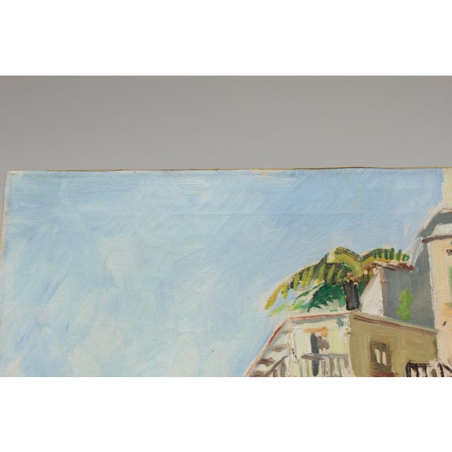 Beige Minori, Italy, 1962, Oil on Canvas For Sale - Image 8 of 14