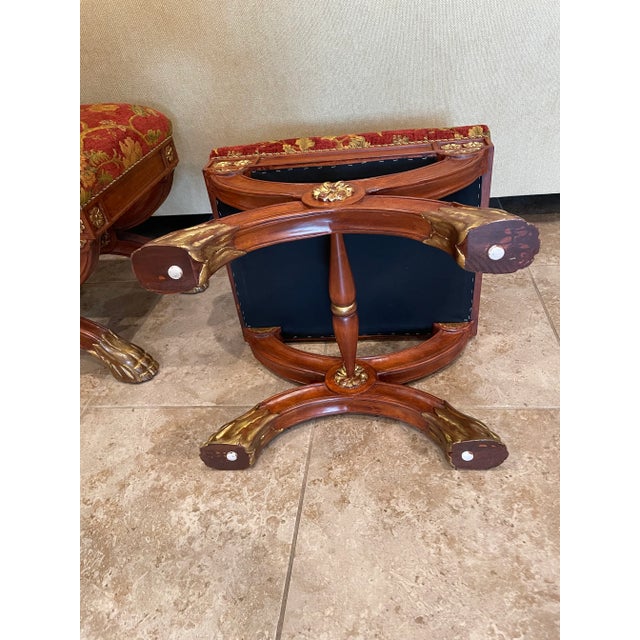 Pair of Lion Paw Benches For Sale - Image 4 of 13