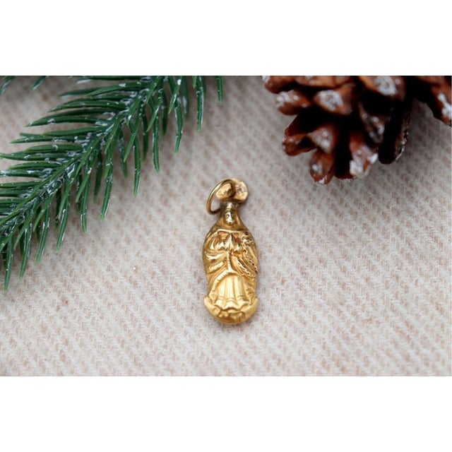 19.2k Gold Our Lady of the Immaculate Conception Pendant For Sale - Image 5 of 5