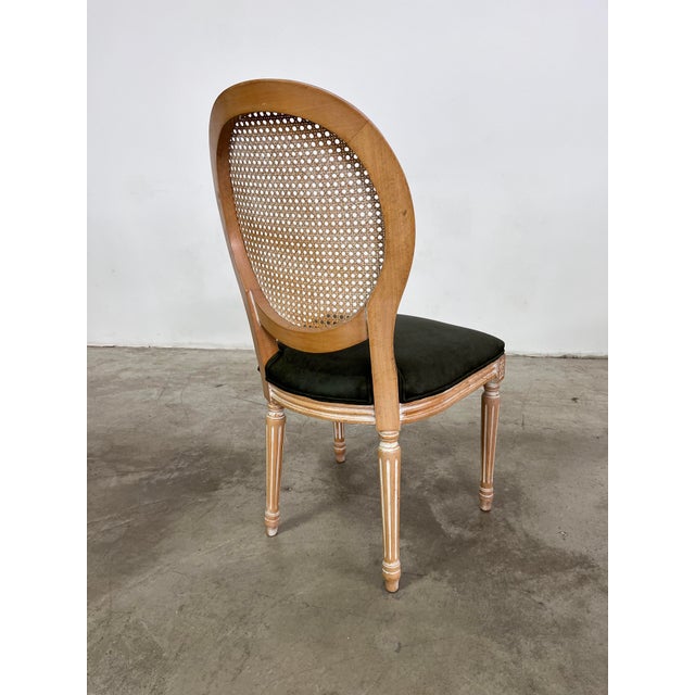 French Louis XVI Medallion Dining Chairs – Set of 6 For Sale - Image 9 of 10