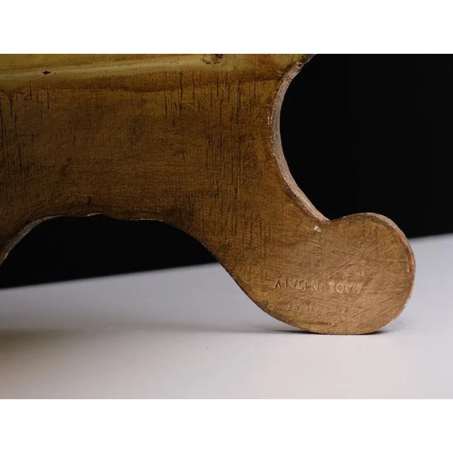 Vintage Italian Florentine Magazine Rack in Giltwood, 1958 For Sale - Image 11 of 12