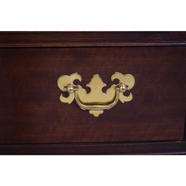 Baker 4 Drawer Flip Top Mahogany Bachelor Chest For Sale - Image 16 of 18