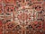 Persian Vintage Persian Heriz Rug, Hand-Knotted Wool, Geometric Medallion Pattern, Red & Navy, 9x11 For Sale - Image 3 of 17