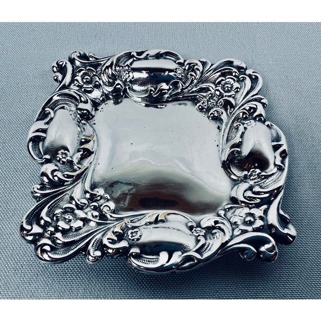 1940s Set of Four Repoussage Silver Plated Nut/Candy Dishes-America, C. 1940’s For Sale - Image 5 of 9