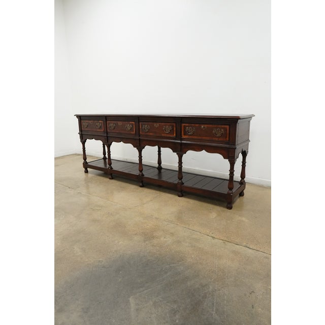 1980s Vintage Traditional Four-Drawer Buffett Server For Sale - Image 5 of 18