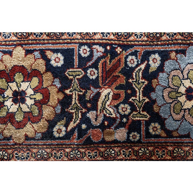 Small Vintage Egyptian Handmade Silk Rug Size: 3'8" × 5'2" (111 × 157 cm). Showcasing the finest materials and patterns,...