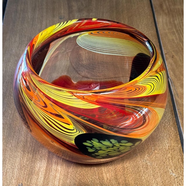 Mid-Century Modern Mid-Century Modern Murano Art Glass Bowl From Italy For Sale - Image 3 of 8