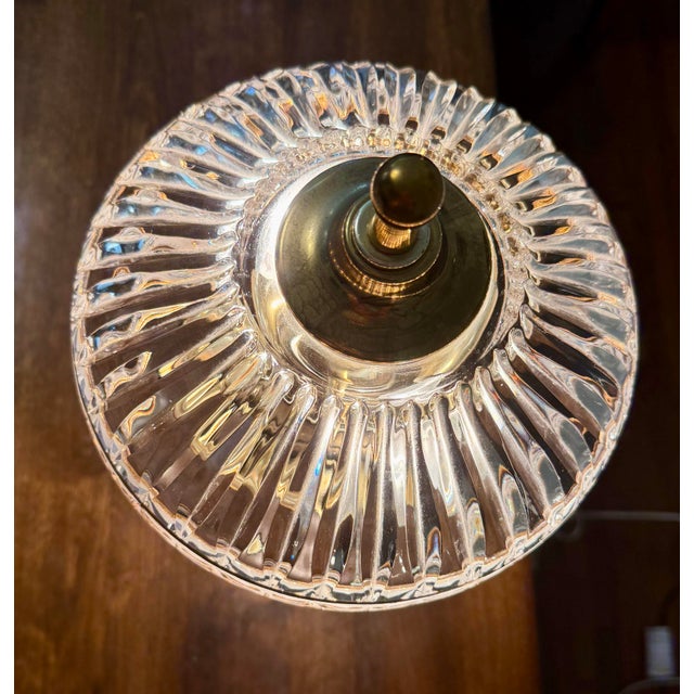 Hollywood Regency Crystal Hollywood Regency Boudoir Lamp For Sale - Image 3 of 12