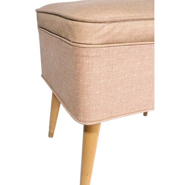 Mid Century Singer Sewing Bench For Sale - Image 11 of 17