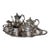 Gorham "Shell & Gadroon" Silverplate 6-Piece Tea & Coffee Service With Footed Tray For Sale