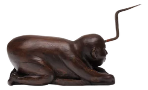 Thai Crouching Boy Coconut Grater, C. 1900
