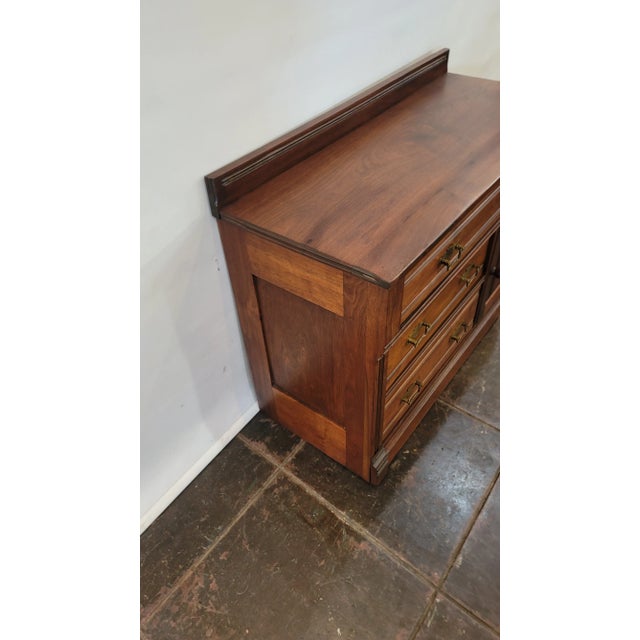 Late 19th Century Antique 1870s Victorian Cherry Wash Stand Dresser For Sale - Image 5 of 8